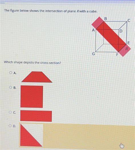 Solved The Figure Below Shows The Intersection Of Plane Rwith A Cube