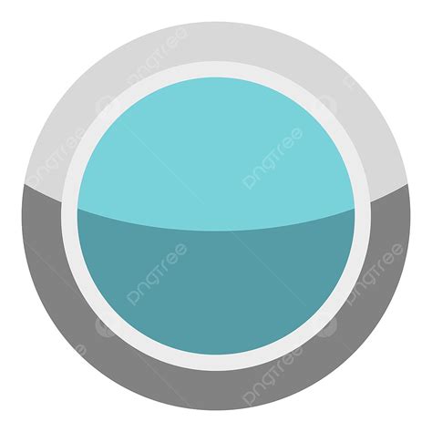 Rounded Button Clipart Transparent Background Blue Round Button Icon