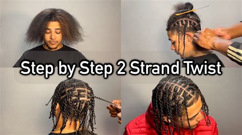 How To Do Perfect Two Strand Twist Invisible Locs Y Twist Parting