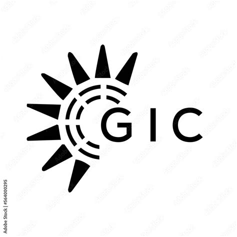 GIC letter logo. GIC image on white background and black letter. GIC technology Monogram logo ...