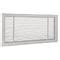 Aluminum Ventilation Grill Nova L Systemair Rectangular White