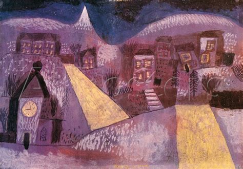 Paul Klee Winterlandschaft 1923 3624 Cm Werkbeschreibung Artchiv