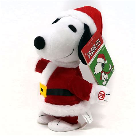 Santa Snoopy Christmas Animated Plush