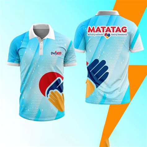 Deped Matatag Uniform Sublimation Polo Shirt For Men And Women Code Pl