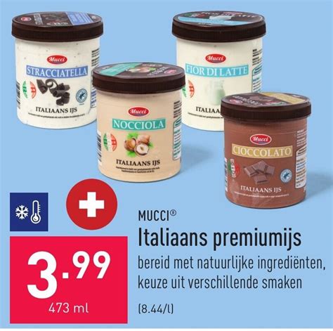 Mucci Italiaans Premiumijs Promotie Bij Aldi