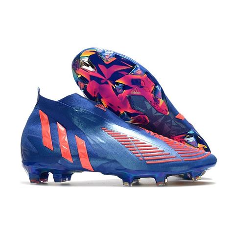 Adidas Predator Edge Fg Laceless Hi Res Blue Turbo