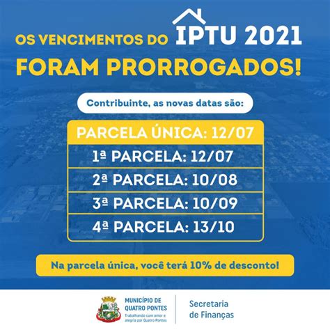 Primeira Parcela Ou Nica Do Iptu Vence No Pr Ximo Dia