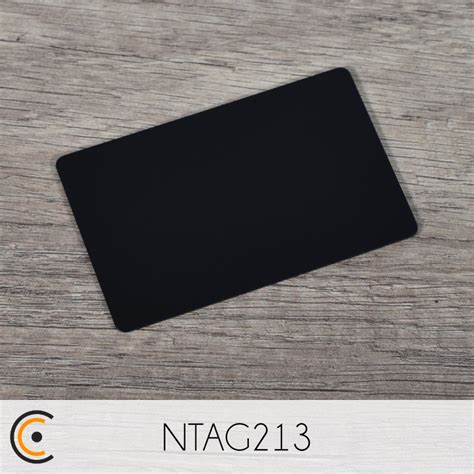 NFC Card NXP NTAG213 Metal PVC Black NFC CARDS