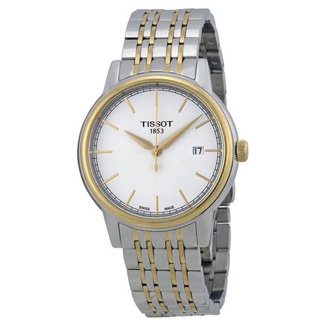 Tissot Carson White Dial Two Tone Mens Watch T0854102201100 Carson T Classic Tissot