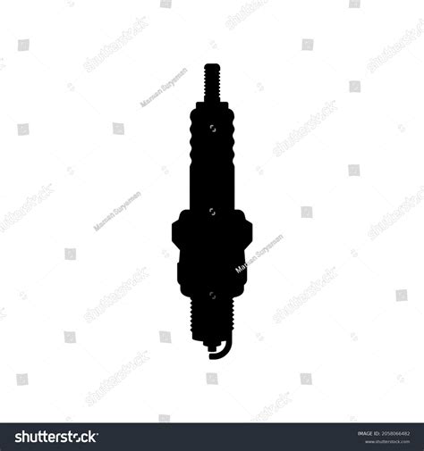 Spark Plug Vector Isolated On White Stock Vector Royalty Free