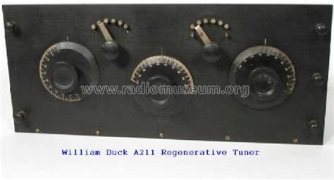 A211 Unit Panel Short Wave Regenerative Mod Pre26 Duck Co Jj And