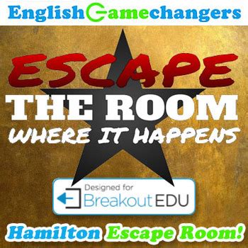 Escape The Room Where it Happens: Hamilton Escape Room (Breakout EDU)