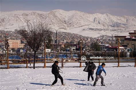 Irak ta kar yağışı Anadolu Ajansı