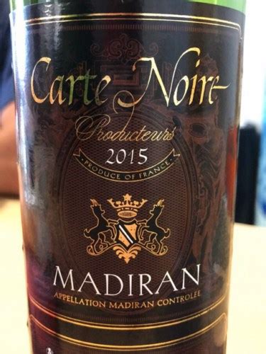 Vignoble De Gascogne Carte Noire Madiran Vivino Us