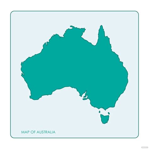 Australia Map Shape Vector in Illustrator, SVG, JPG, EPS, PNG ...