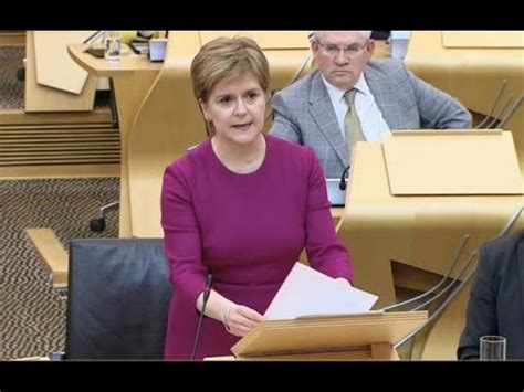 Scottish First Minister Nicola Sturgeon Includes Des In Historic