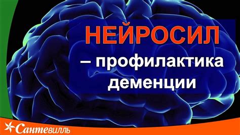 Профилактика деменции. Нейросил | Сантевилль - оздоровительные ...