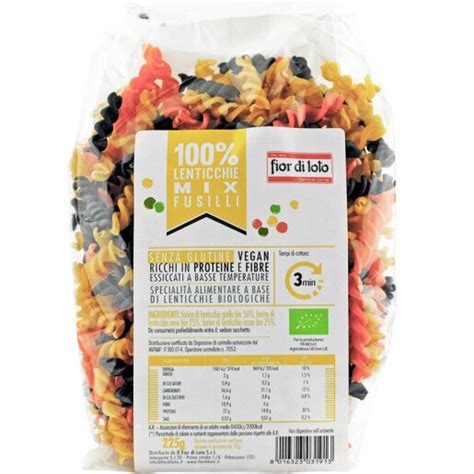 Paste Bio Fusilli Mix De Linte Galbena Neagra Rosie Verde Fara