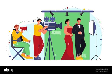 Movie Industry Vector Concept Stock Vector Image And Art Alamy