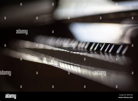 Abstract dark music background with piano keyboard Stock Photo - Alamy