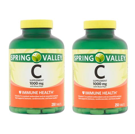 Spring Valley Vitamin C Tablets Mg Ct Pk Walmart