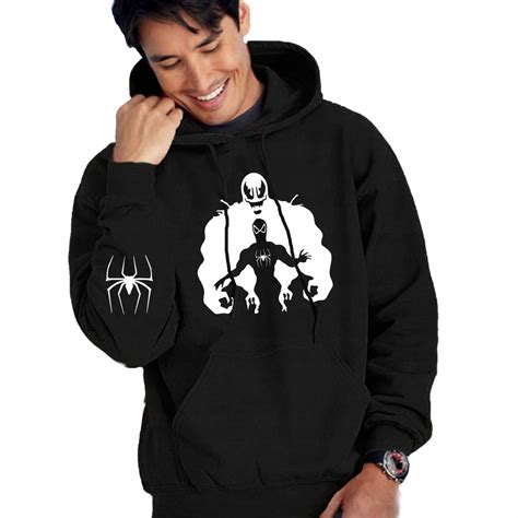 Spiderman Venom BLUZA nadruk na rękawie męska XL 11561772433