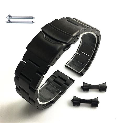 Steel And Silicone Black Replacement Watch Band Fits Casio Mtp E Mtp