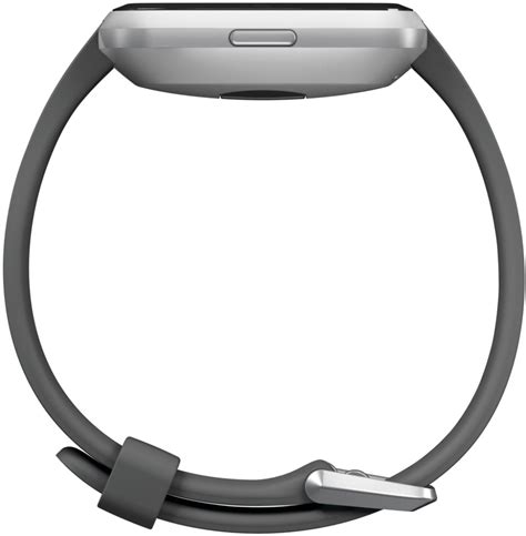 Best Buy Fitbit Versa Lite Edition Smartwatch Silver With Charcoal