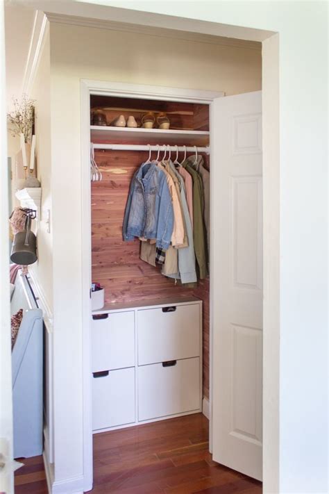 Cedar Coat Closet Makeover Shades Of Blue Interiors Closet Makeover Closet Makeover Small