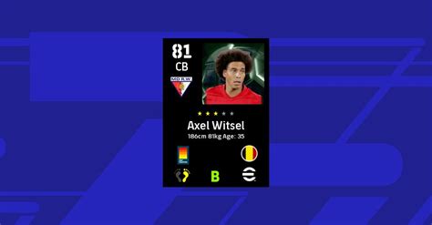 Axel Witsel eFootball 2022 Stats