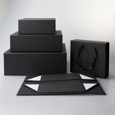 Luxury Black Book Shaped Rigid Cardboard Foldable T Box Custom Print Paper Clamshell Magnetic