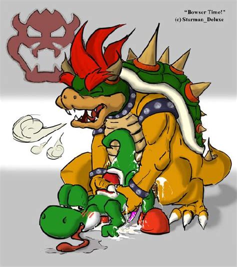 Rule 34 Anal Bowser Bowser Time Cum Furry Furry Only Gay Green Shell Horns Koopa Male Mario