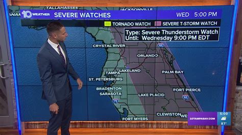 Severe Thunderstorm Watch Issued For Florida Peninsula