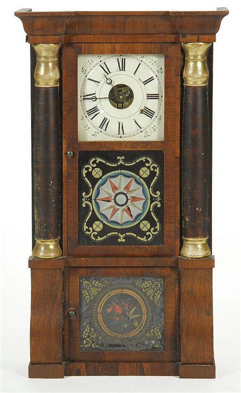 Lot Antique American Seth Thomas Shelf Clock In Mahogany Veneers