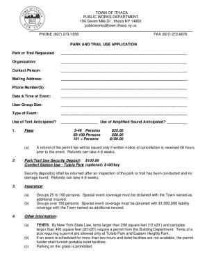 Fillable Online City Of Ithaca Department Of Public Worksithaca Ny Fax