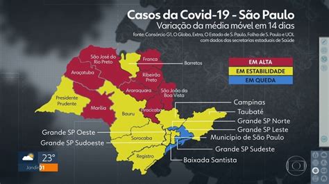 Média diária de novos casos de Covid 19 está em alta em oito regiões de