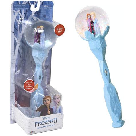 Disney Frozen 2 Figs Musical Snow Glitter Globe Want With Battery
