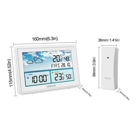 Mesure Thermique Station M T O Sans Fil Avec Cran Lcd Couleur