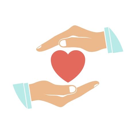 Premium Vector Protect Health Concept Hands Holding The Heart