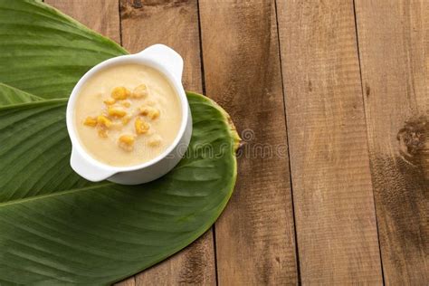 Typical Colombian Food - Paisa Corn Mazamorra Stock Photo - Image of ...