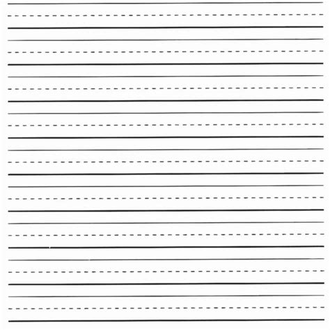 Printable Handwriting Paper For Kindergarten