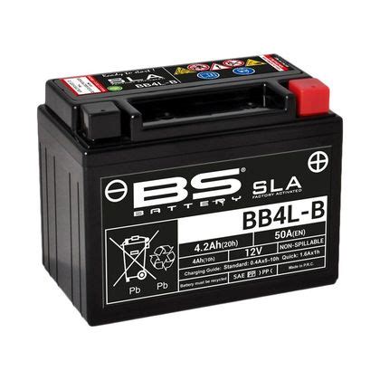 Batterie BS Battery SLA YB4L B BB4L B Ferme Type Acide Sans Entretien