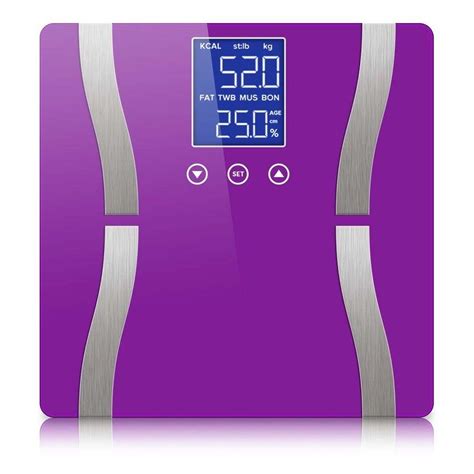 Soga Glass Lcd Digital Body Fat Scale Bathroom Electronic Gym Water