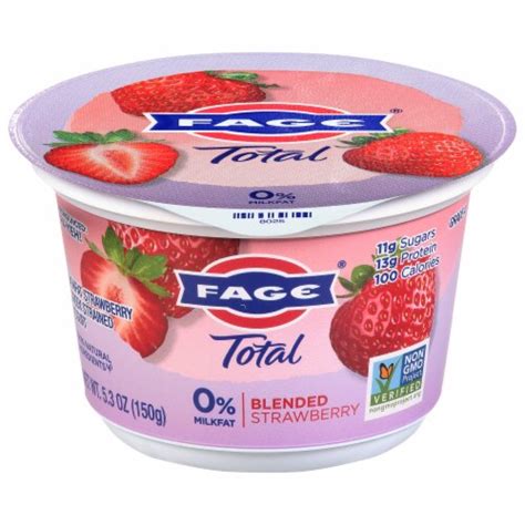 Fage® Total Blended Strawberry Nonfat Greek Yogurt 53 Oz Kroger