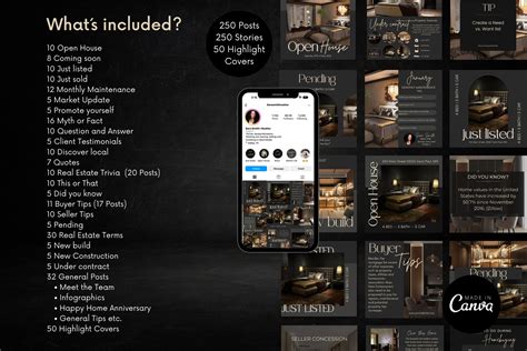 Luxury Realtor Social Media Bundle, Instagram Post and Story, Real