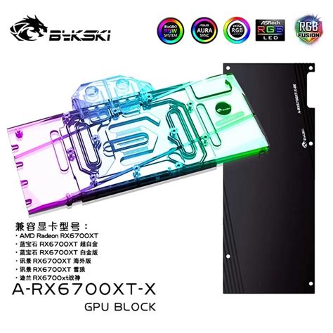 Bykski A Rx Xt X Rx Xt Gpu Bloco De Gua Para Amd Rx Xt