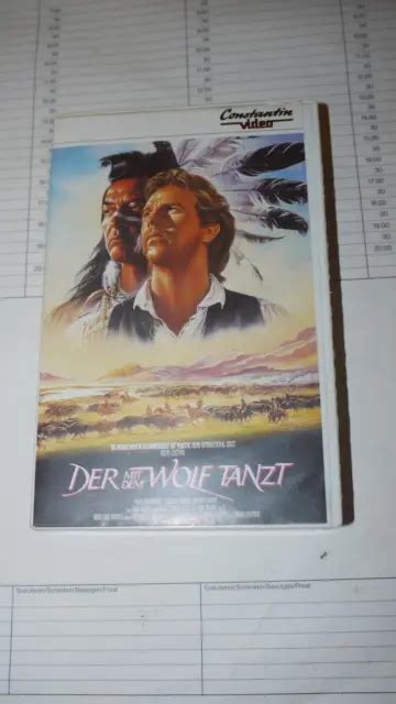 Der Mit Dem Wolf Tanzt Kevin Costner Vhs Video Kassette Eur