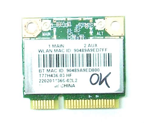 Atheros Qcwb B G N Karta Wifi Bluetooth Sklep Opinie Cena W