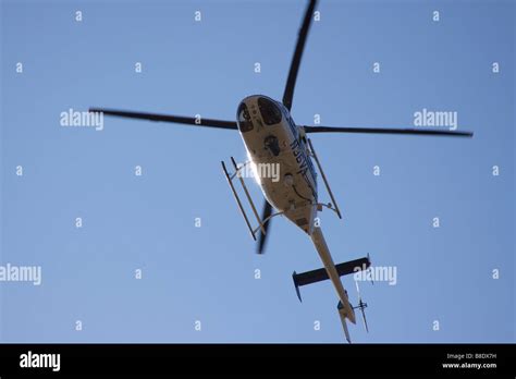 A police helicopter in flight Stock Photo - Alamy