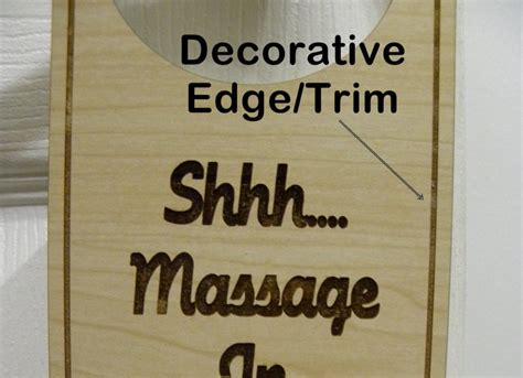 Door Sign Shh Massage In Session Wood 6 Colors Etsy